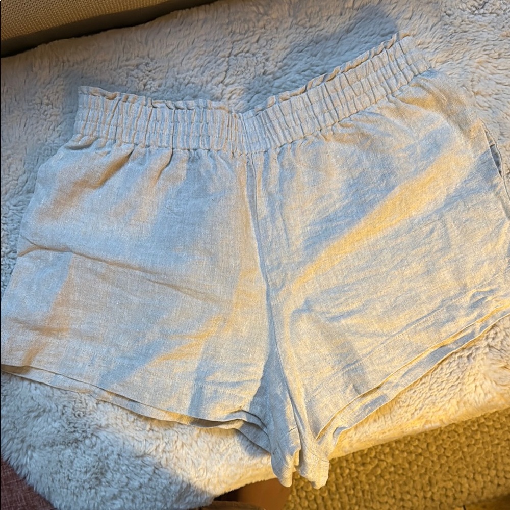 Reformation Mila linen shorts